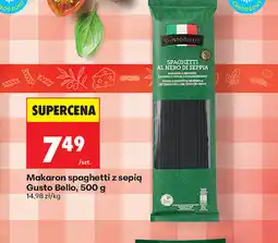 Biedronka Makaron spaghetti z sepią Gusto Bello oferta