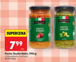 Biedronka Pesto Gusto Bello, 190 g (z tuńczykiem, z cytryną) oferta