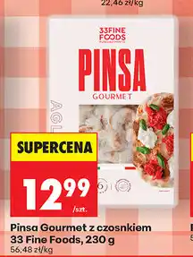 Biedronka Pinsa Gourmet z czosnkiem 33 Fine Foods oferta