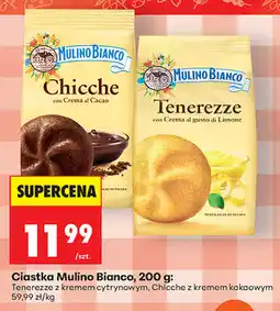 Biedronka Ciastka Mulino Bianco, 200 g (Tenerezze z kremem cytrynowym, Chicche z kremem kakaowym) oferta