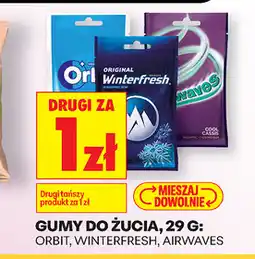 Biedronka Gumy do żucia Orbit, Winterfresh, Airwaves oferta
