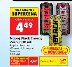 Biedronka Napój Black Energy Zero oferta