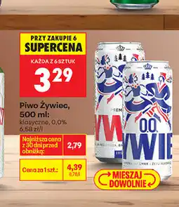 Biedronka Piwo żywiec, różne rodzaje, 500 ml (przy zakupie 6-sztuk) oferta