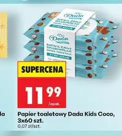 Biedronka Papier toaletowy Dada Kids Coco, 3x60 szt oferta