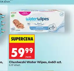 Biedronka Chusteczki Water Wipes, 6x60 szt oferta