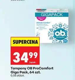 Biedronka Tampony OB ProComfort Giga Pack, 64 szt oferta