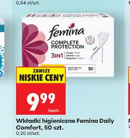 Biedronka Wkładki higieniczne Femina Daily Comfort, 50 szt oferta