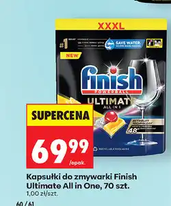 Biedronka Kapsułki do zmywarki Finish Ultimate All in One, 70 szt oferta