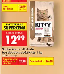 Biedronka Sucha karma dla kota bez dodatku zbóż Kitty oferta