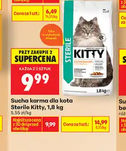 Biedronka Sucha karma dla kota Sterile Kitty oferta