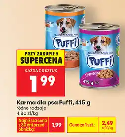 Biedronka Karma dla psa Puffi oferta