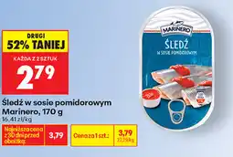 Biedronka Śledź w sosie pomidorowym Marinero oferta