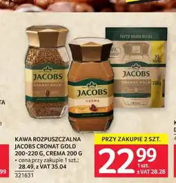 Selgros Jacobs Cronat Gold/Crema kawa rozpuszczalna oferta