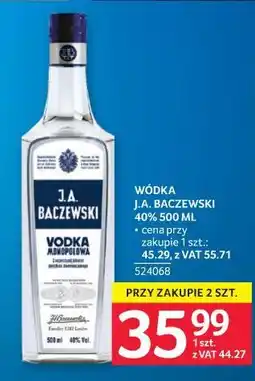 Selgros Wódka J.A. Baczewski 40% oferta