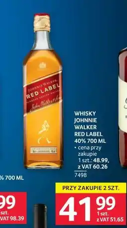 Selgros Whisky Johnnie Walker Red Label 40% oferta
