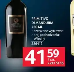 Selgros Primitivo di Manduria oferta