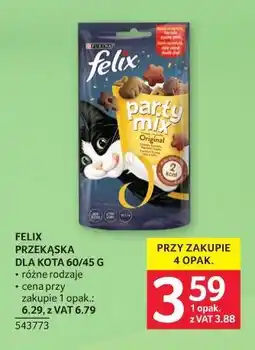 Selgros Felix Przekąska dla Kota 60/45g oferta