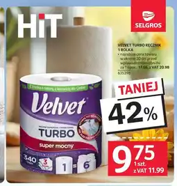 Selgros Velvet Turbo Ręcznik 1 Rolka oferta