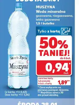 Kaufland Muszyna Woda mineralna oferta