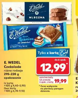 Kaufland E. Wedel Czekolada oferta