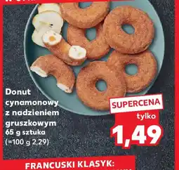 Kaufland Donut cynamonowy z nadzieniem gruszkowym oferta