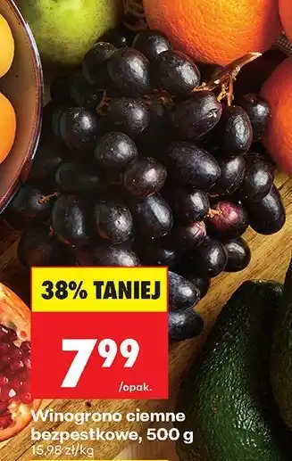 Winogrona ciemne bezpestkowe