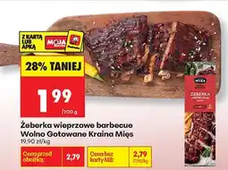 Biedronka Żeberka wieprzowe barbecue Wolno Gotowane oferta