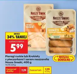 Biedronka Krokiety z pieczarkami i serem mozzarella Nasze Smaki oferta
