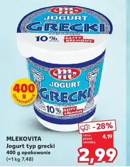 Kaufland Mlekovita Jogurt typ grecki oferta