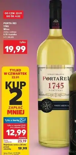 Kaufland PORTA REI 1745 Wino oferta