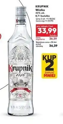 Kaufland Krupnik Wódka 40% alk. 0,7 l butelka oferta