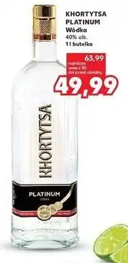 Kaufland Khortytsa Platinum Wódka 40% alk oferta