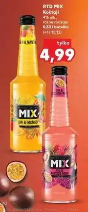 Kaufland RTD MIX Koktajl różne rodzaje 0,33 l butelka oferta