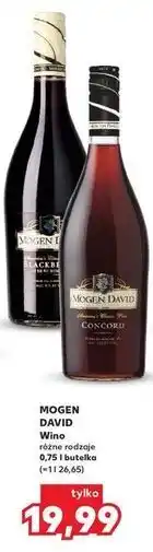 Kaufland Mogen David Wino, różne rodzaje oferta