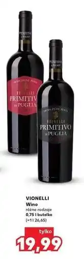 Kaufland PRIMITIVO DI PUGLIA Wino różne rodzaje oferta