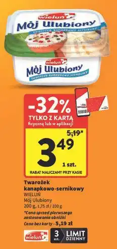 Intermarche Twarożek kanapkowy Wieluń Mój Ulubiony oferta
