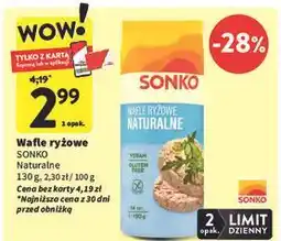 Intermarche Wafle ryżowe naturalne Sonko oferta