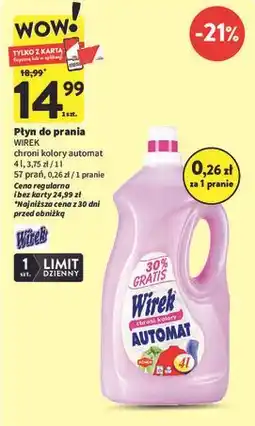 Intermarche Żel do prania automat kolor Wirek oferta