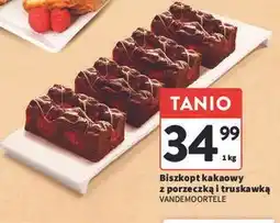 Intermarche Biszkopt kakaowy z porzeczkami i truskawkami Vandemoortele oferta