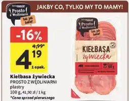 Intermarche Kiełbasa żywiecka Intermarche Prosto Z Wędliniarni oferta