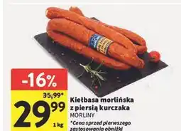 Intermarche Kiełbasa morlińska z piersi kurczaka Morliny oferta