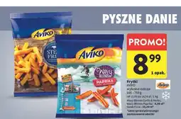 Intermarche Frytki wavy garlic & herbs Aviko oferta