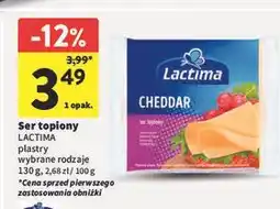 Intermarche Ser topiony cheddar Lactima oferta