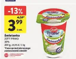 Intermarche Śmietanka 30% Zott Primo oferta
