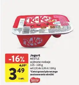 Intermarche Jogurt Kitkat oferta