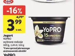 Intermarche Jogurt proteinowy wanilia Danone Yopro oferta