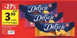 Intermarche Ciastka z galaretką malinową Delicje Szampańskie oferta