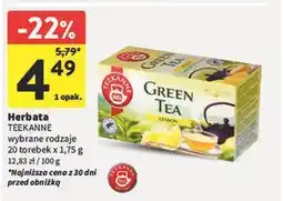 Intermarche Herbata lemon Teekanne Green Tea oferta