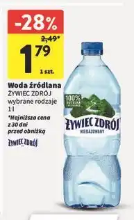 Intermarche Woda niegazowana Żywiec Zdrój oferta