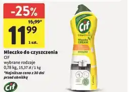 Intermarche Mleczko do czyszczenia z mikrokryształkami lemon Cif Cream oferta